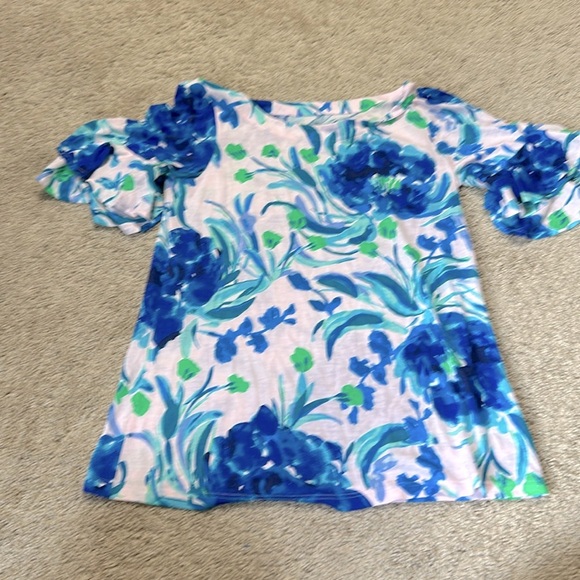 Lilly Pulitzer Lula Top in Pink Tropics Size XS - Picture 1 of 4